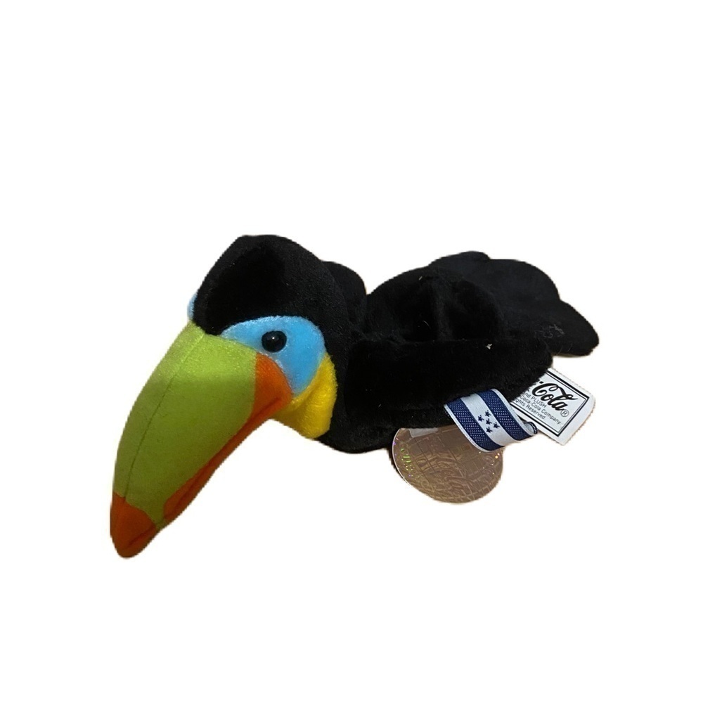 Vintage Coca Cola Toucan Bird Plush Beanie Baby NEW